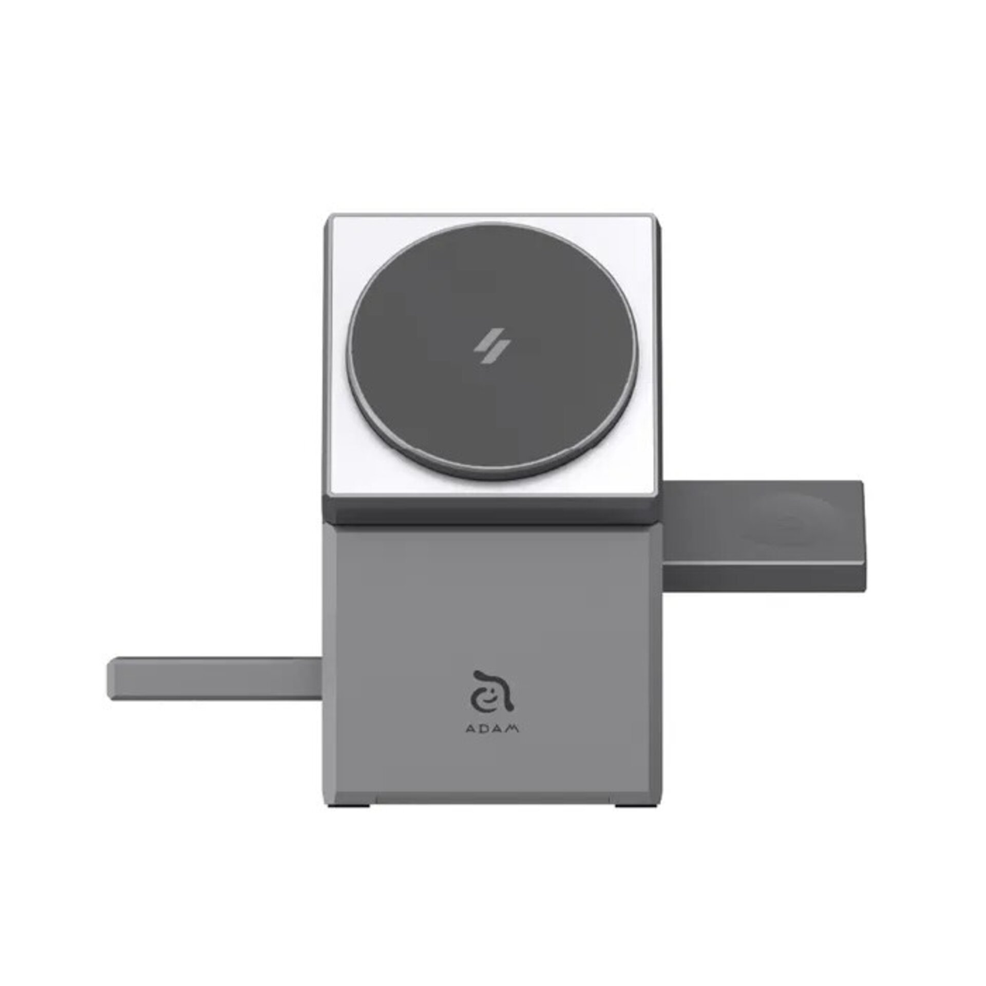Soporte de carga Mag Qube 3 en 1 con carga Qi2 Titanium - 2