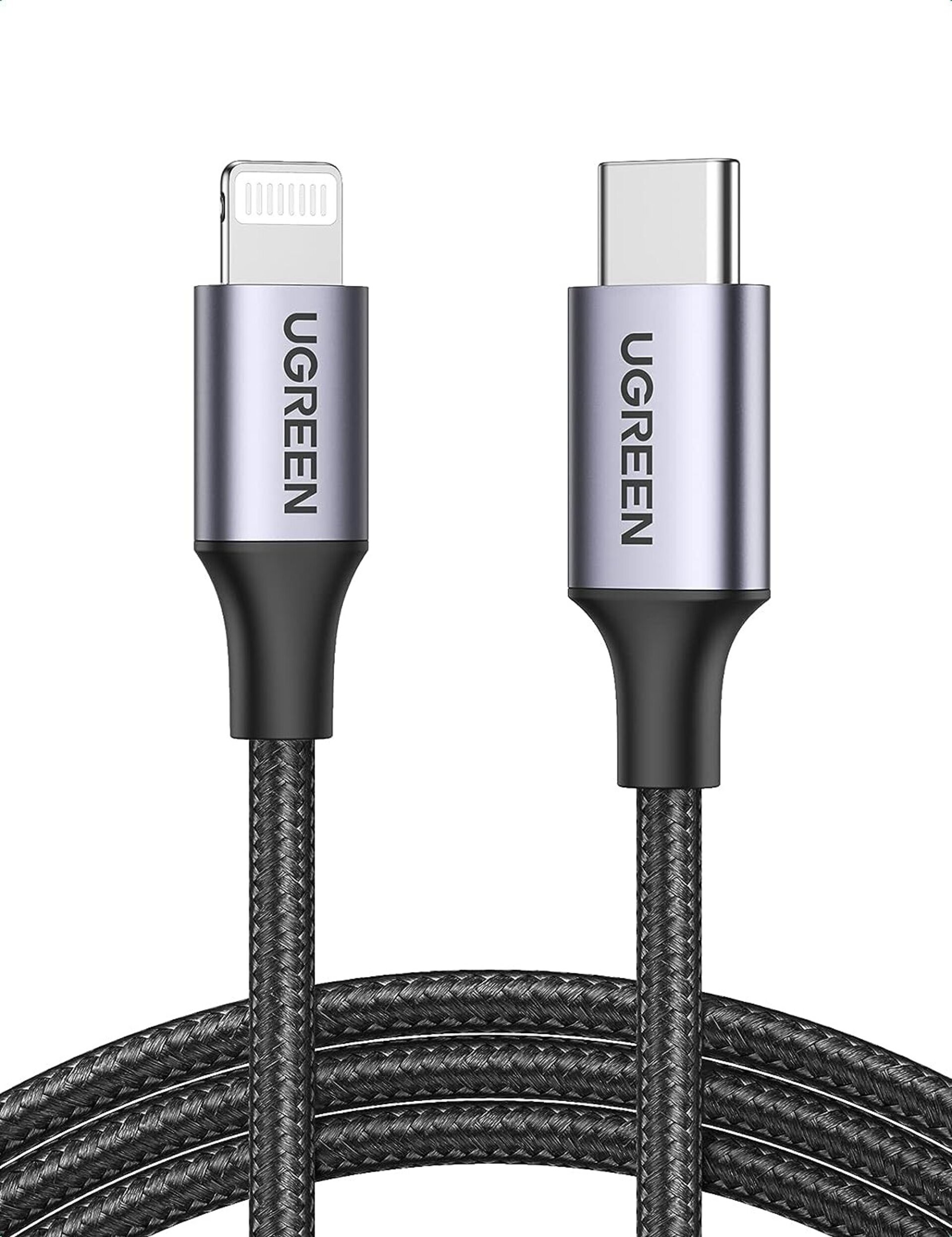 UGREEN Cable USB C a Lightning [MFi Certificado], Cable con Conector C94 - 1