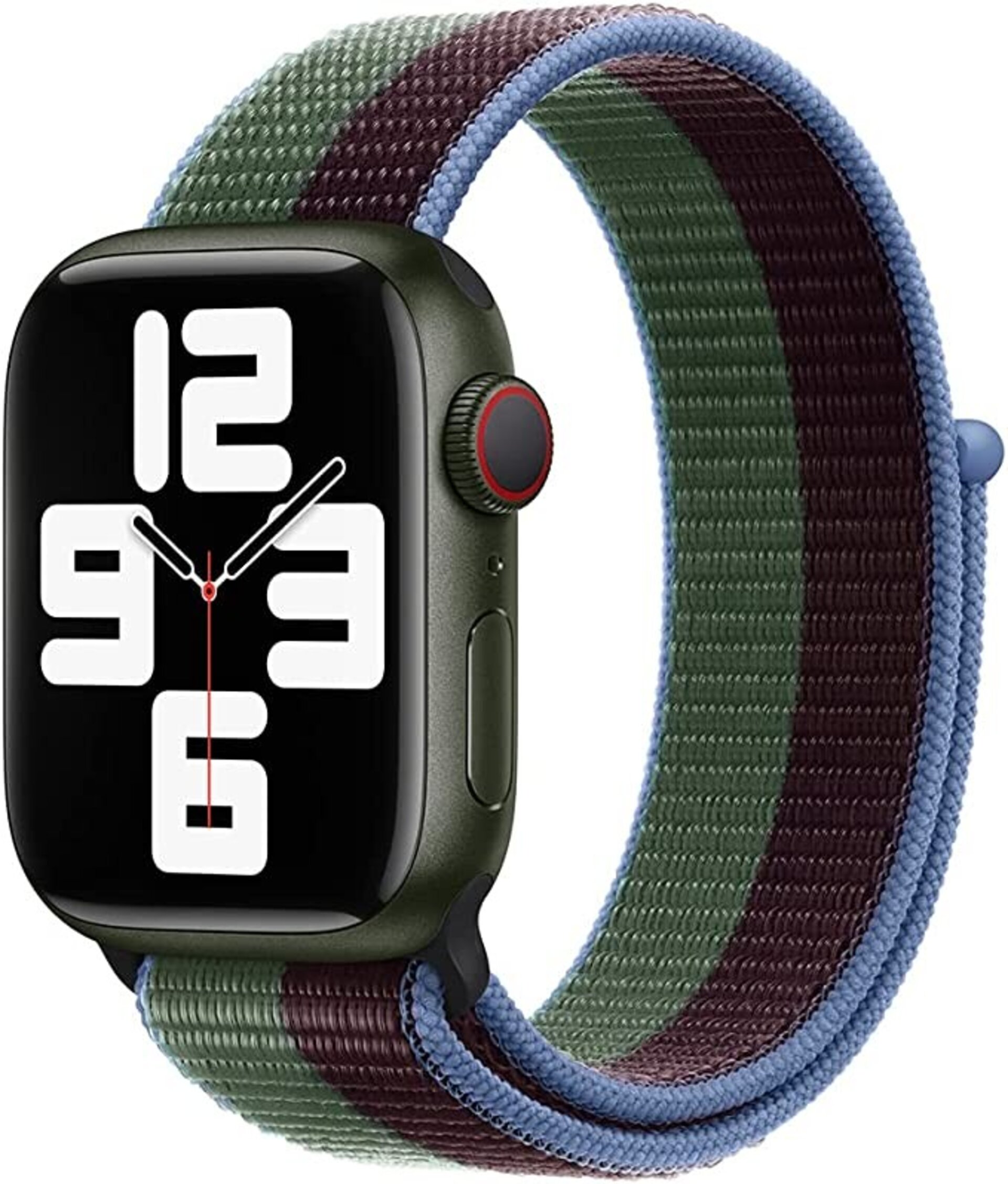 Correa Velcro  Sport3 duo Eucalyptus Green verde/negro AppleWatch (42/44/45 mm) - 1