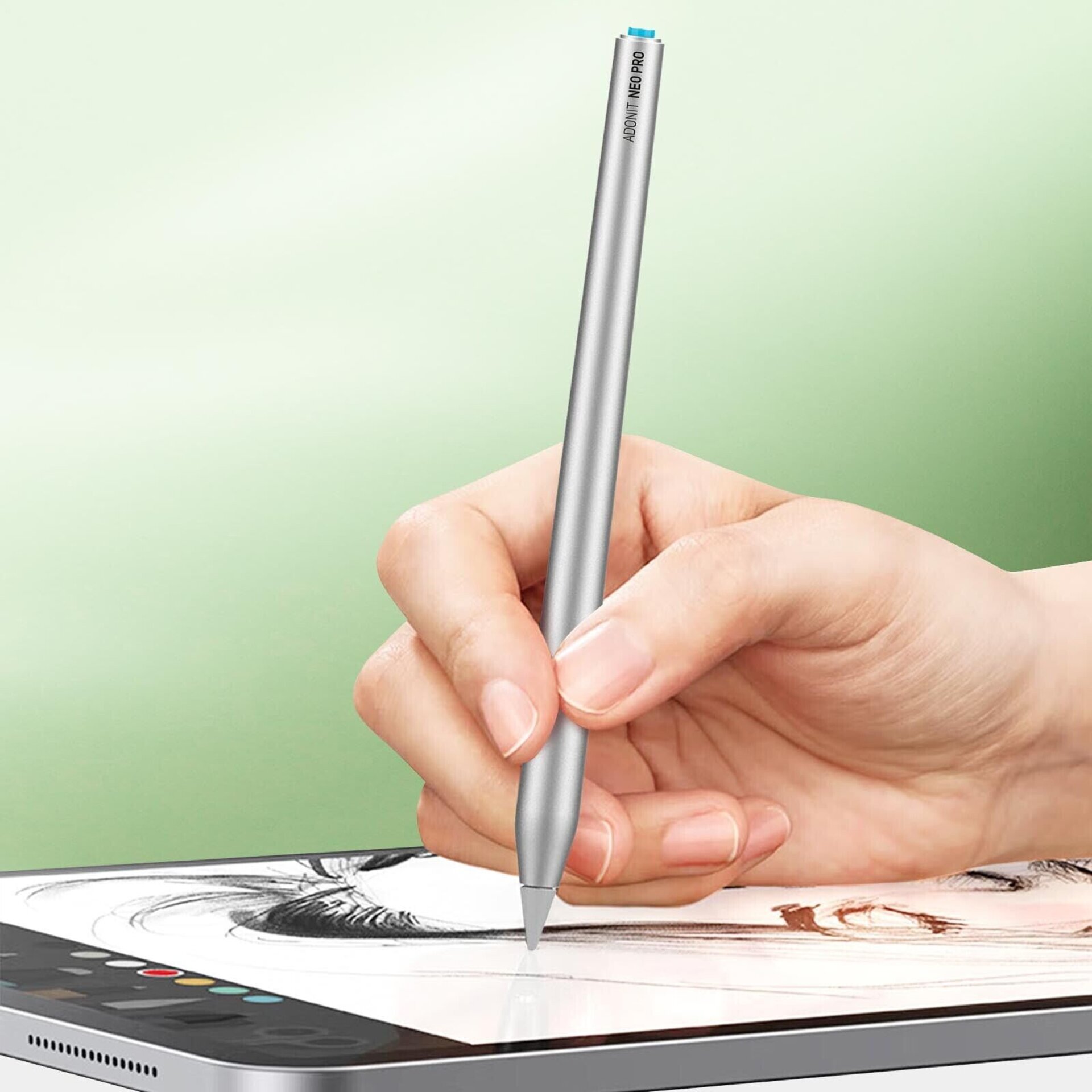 Stylus Neo Pro Plata para iPad Pro 11, pro 12,9 (3/4/5 gen), iPad Air 4/5 - 3