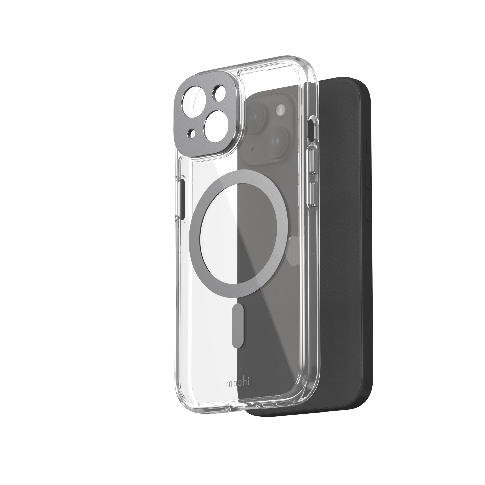 Funda Luna Silver/Dark Gray  iGlaze para iPhone 13/14/15 con magsafe - 8