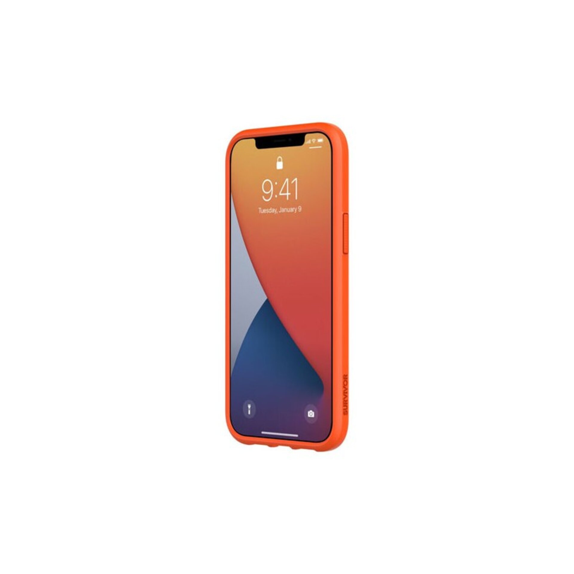 Funda Survivor Strong  para iPhone  12 Pro Max Naranja/Gris oscuro - 5
