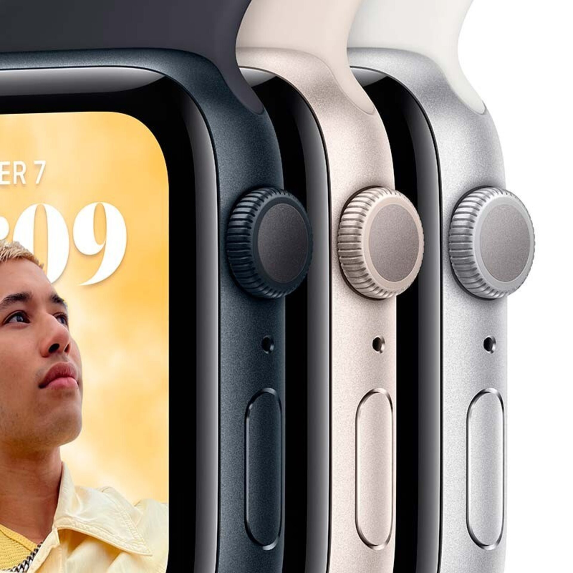 Apple Watch SE, GPS, Caja de aluminio en color blanco estrella de 44mm - 2