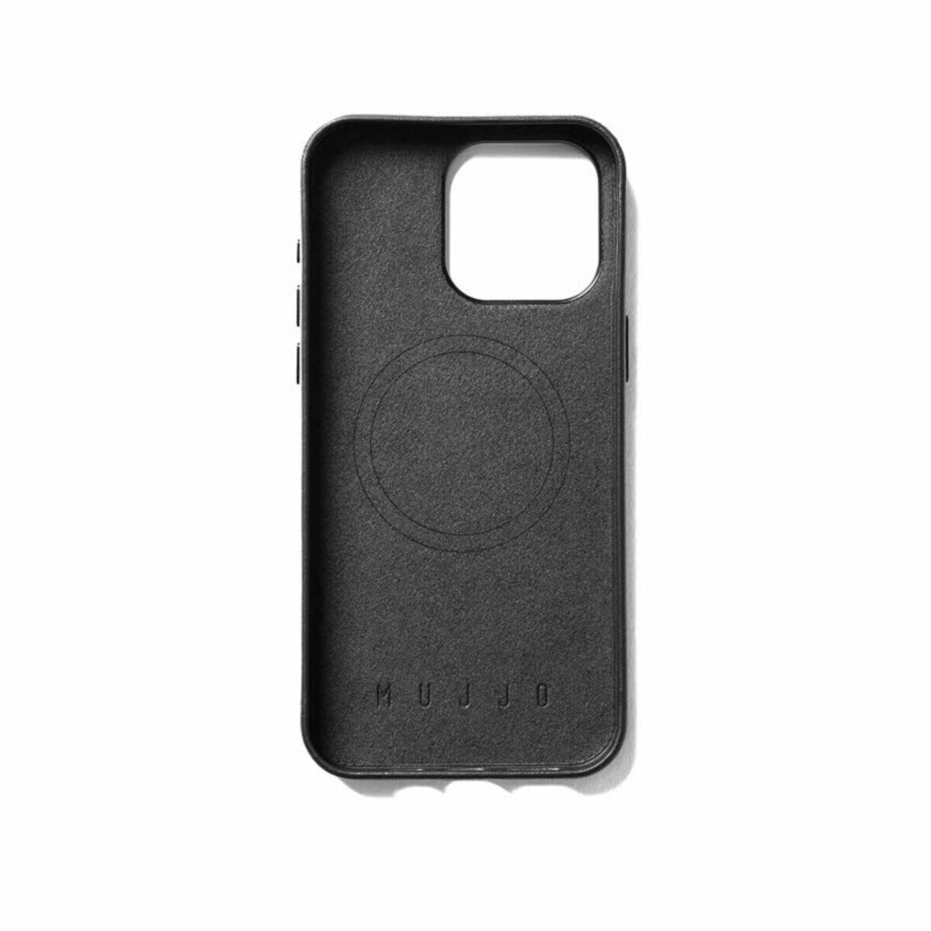 Funda de Piel con Magsafe y apertura para tarjeta Iphone 15 Pro Max Negra  Mujjo - 4