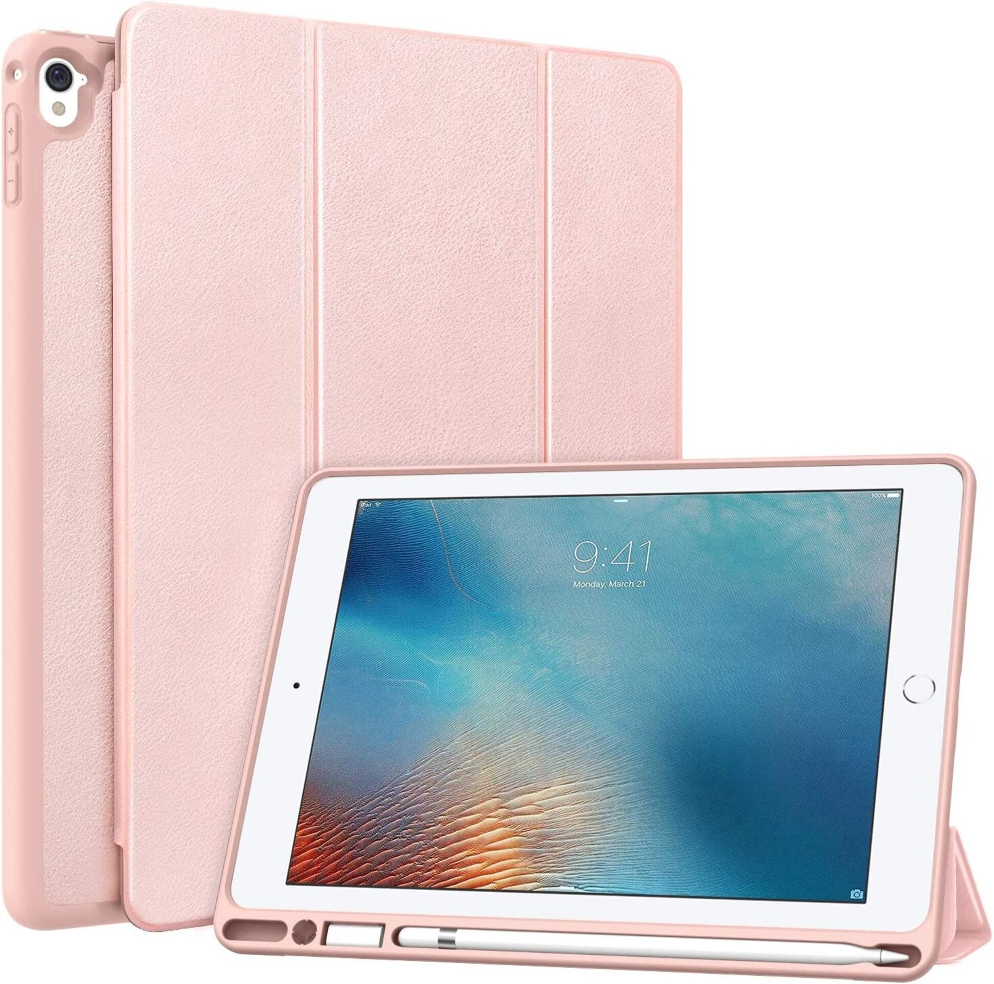 Funda Rosa palo con hueco para Stylus iPad 7ª/8ª/9ª Gen 10,2" - 2
