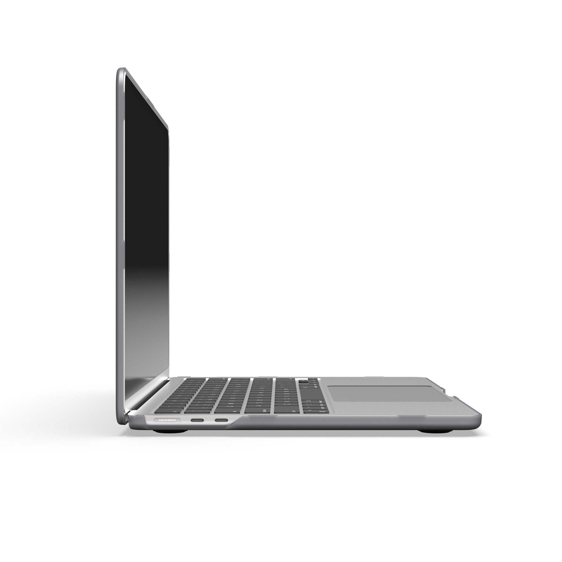 Funda dura transparente/negra iGlaze para  Macbook Air 13 M2  2022/24 Moshi - 4
