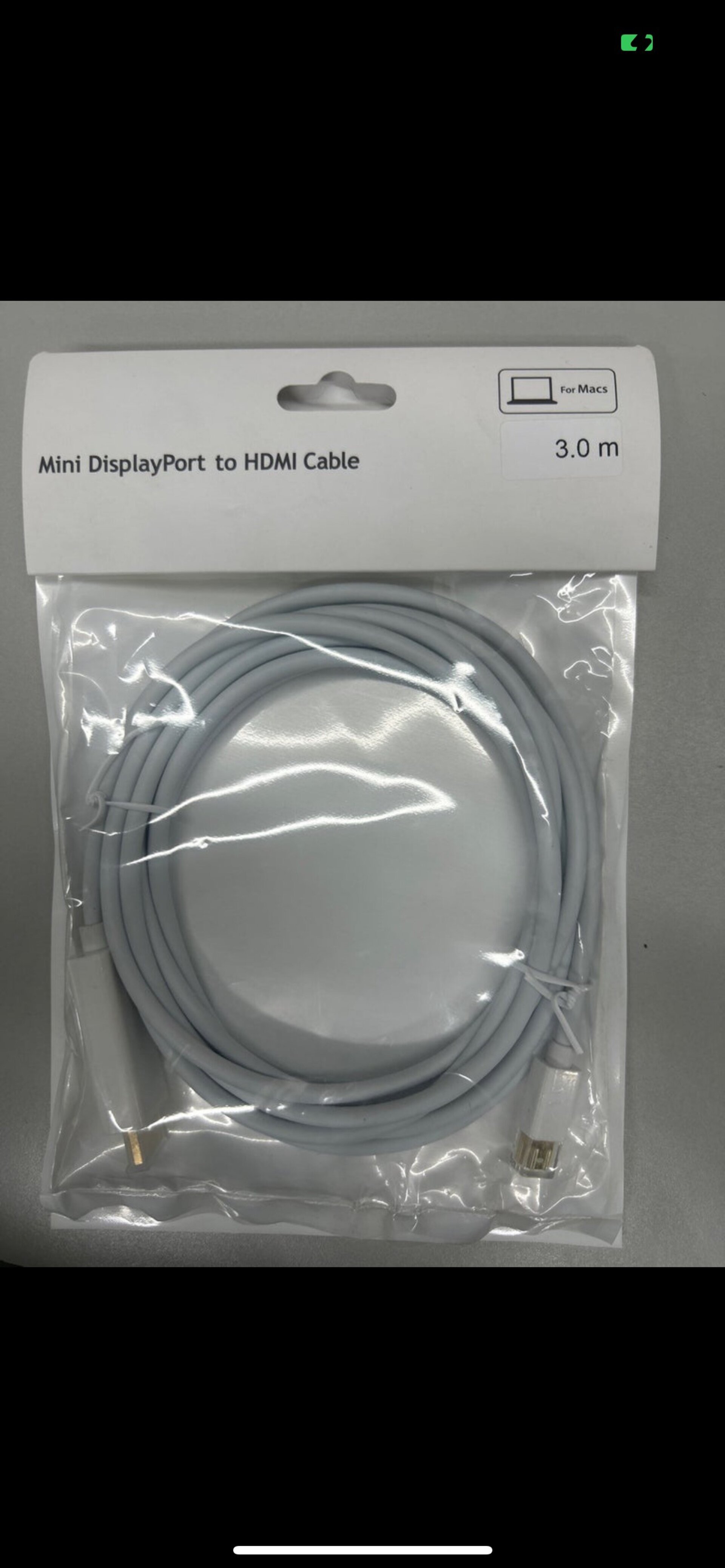 Mini DisplayPort - HDMI Cable 3 metros - 1