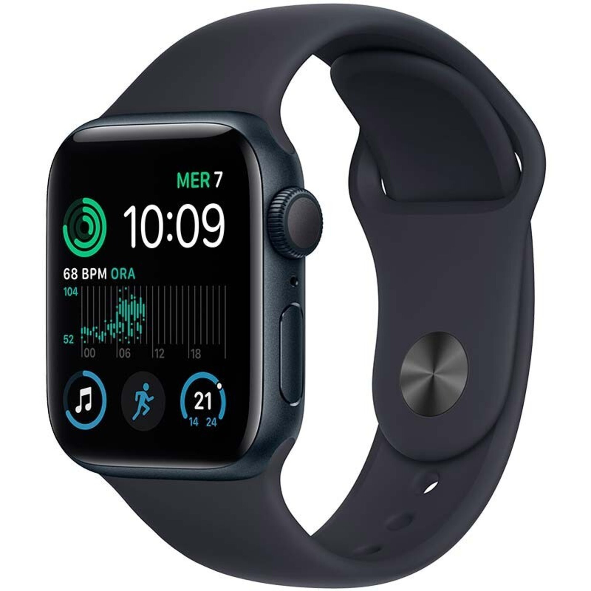 Apple Watch SE GPS 40mm Aluminio con Correa Deportiva Medianoche - 1