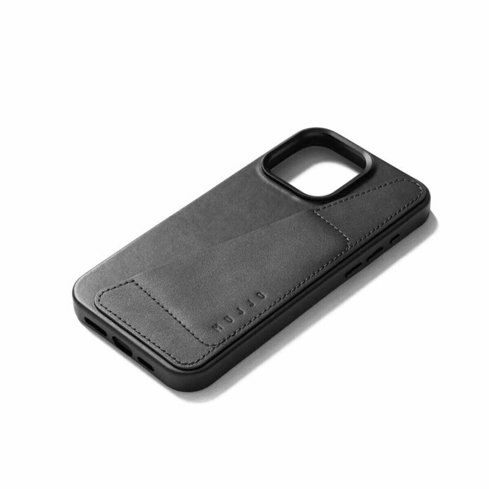 Funda de Piel con Magsafe y apertura para tarjeta Iphone 15 Pro Max Negra  Mujjo - 3