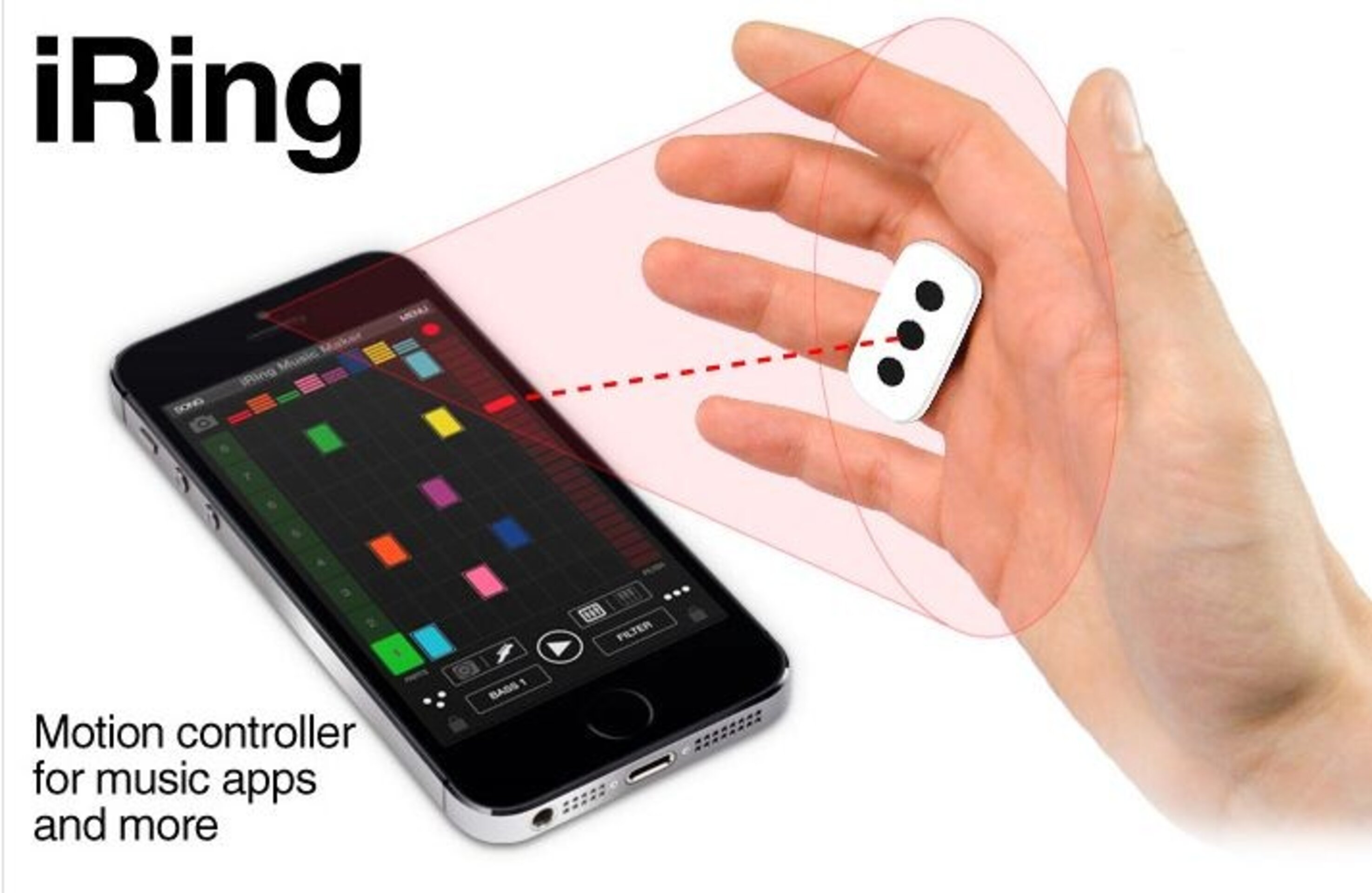 IRING- Controlador de movimiento para iOS- White (incluye 2 iRing) - 1