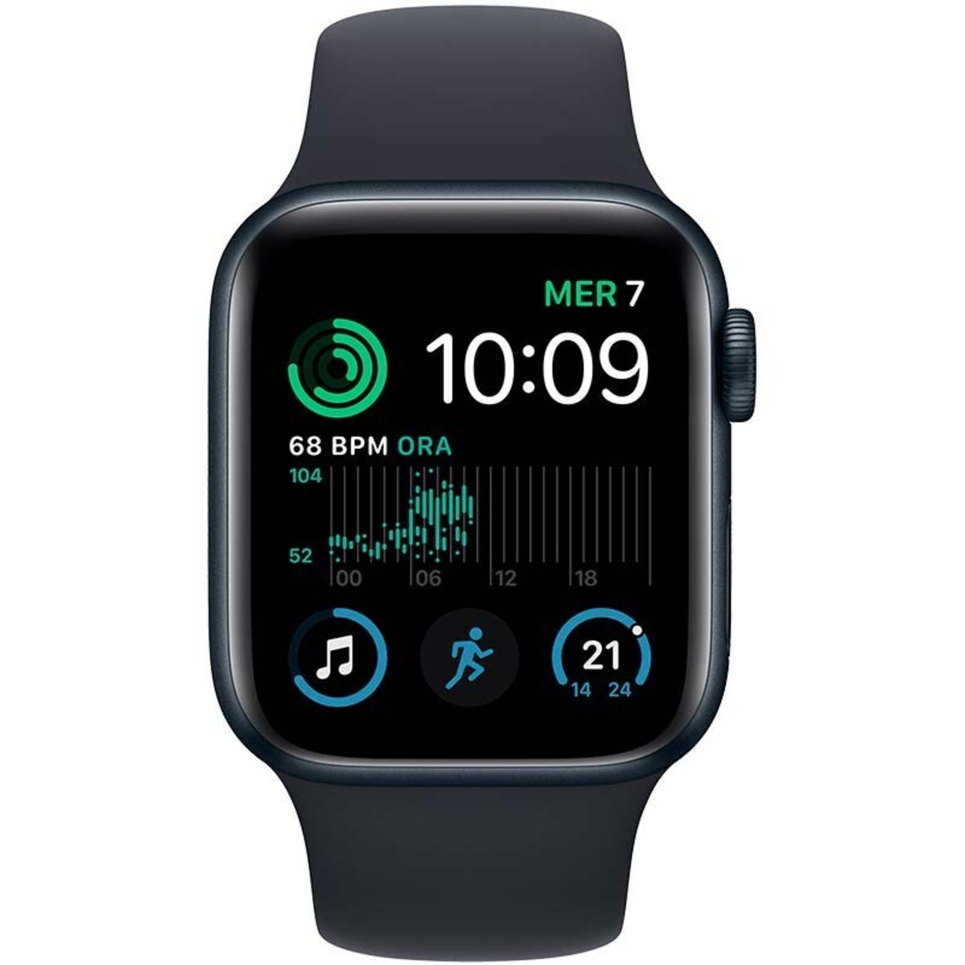 Apple Watch SE GPS 40mm Aluminio con Correa Deportiva Medianoche - 4