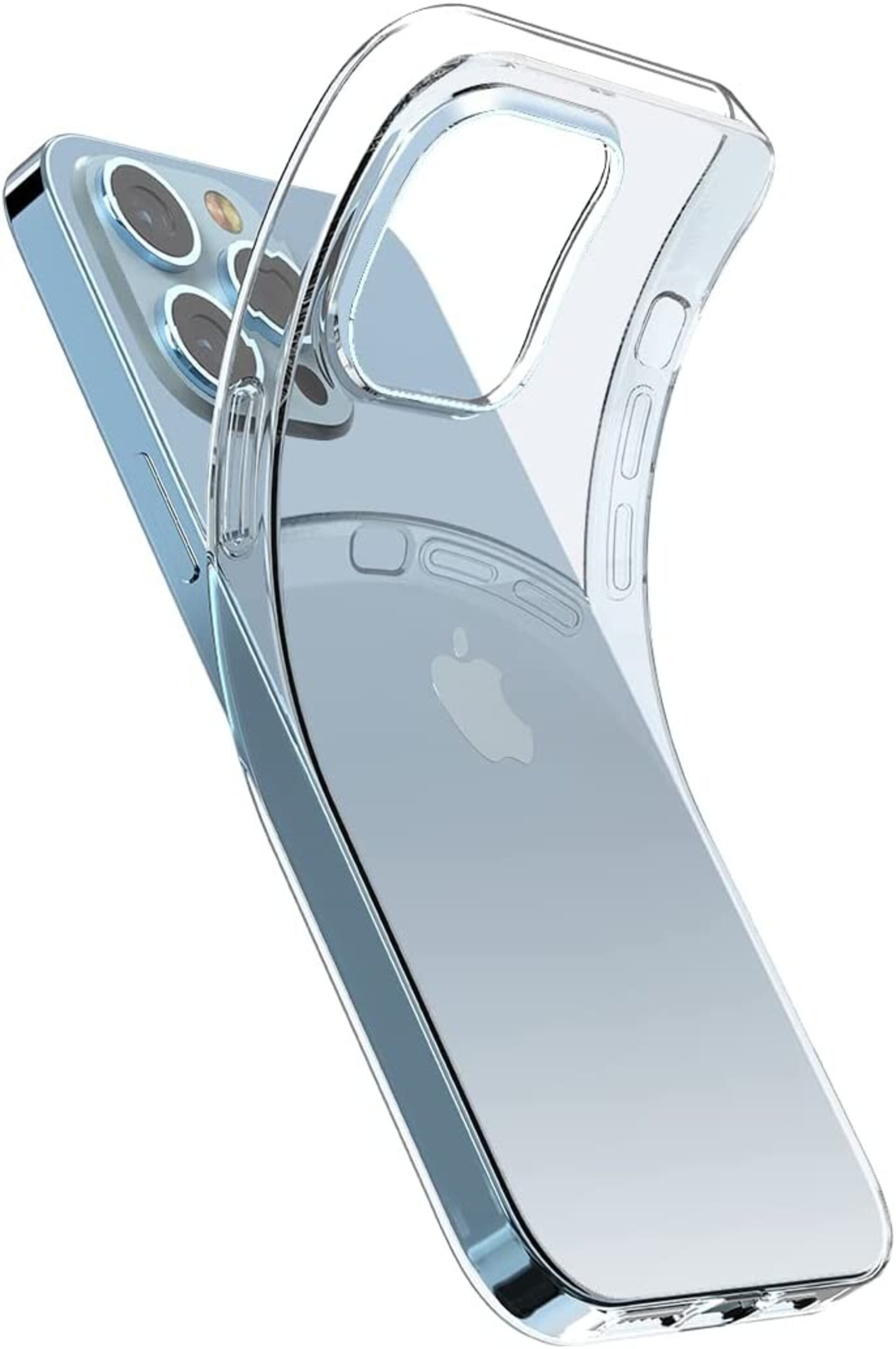 Funda flexible TPU extra fina 0,5mm transparente para iPhone 13/14/15 Plus - 2