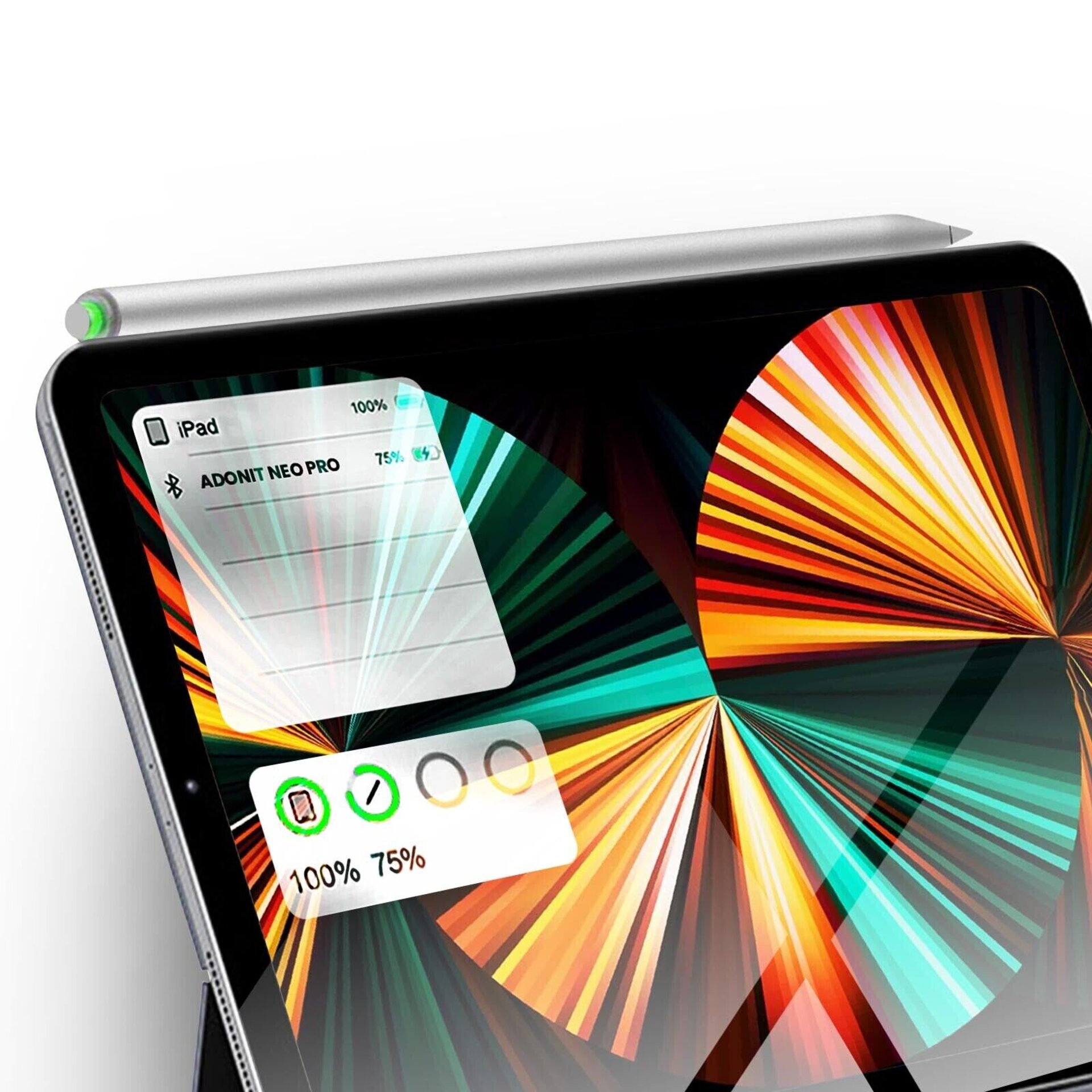 Stylus Neo Pro Plata para iPad Pro 11, pro 12,9 (3/4/5 gen), iPad Air 4/5 - 4