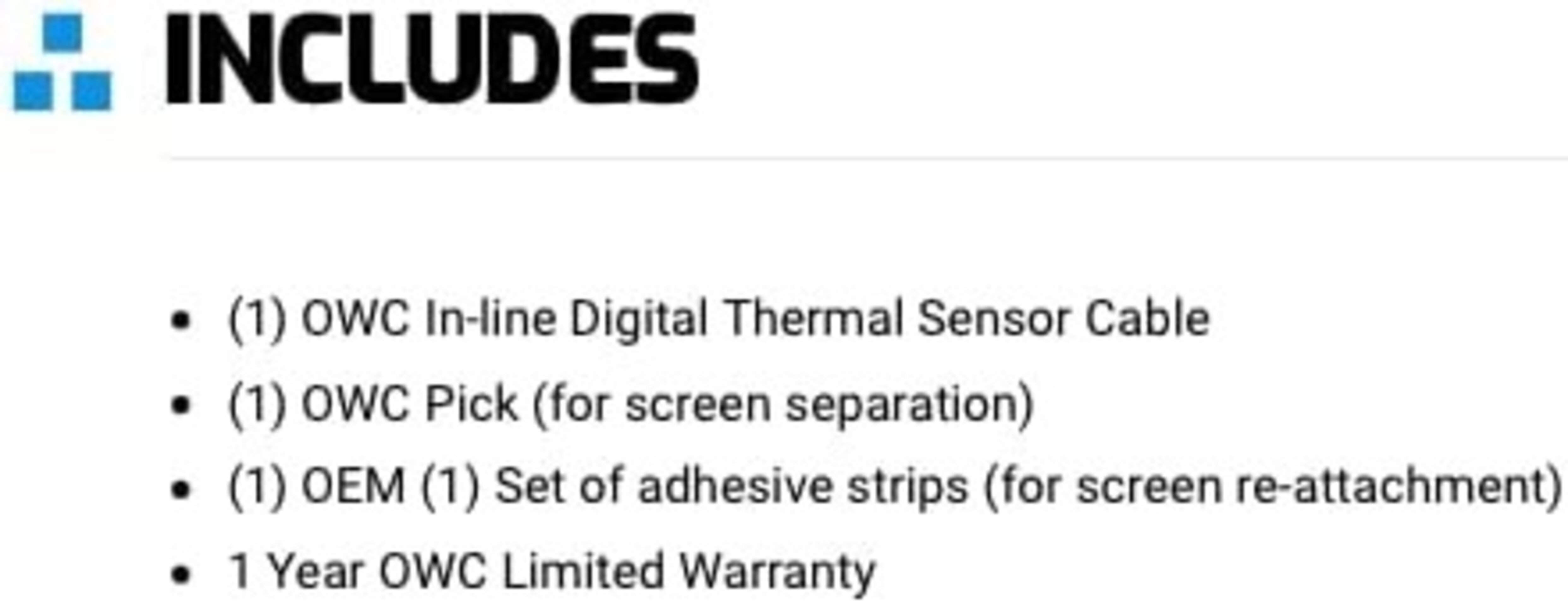 OWC in-line Digital Thermal Sensor Kit HDD iMac 27 2012 y posteriores - 2