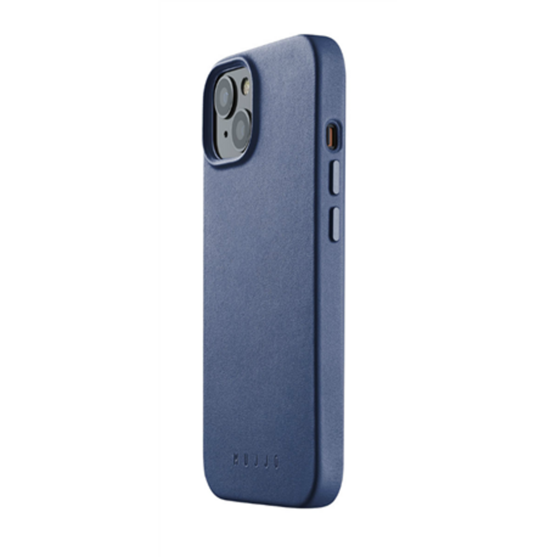 Funda de Piel con Magsafe lisa para Iphone 13/14/15 Azul Monaco  Mujjo - 4