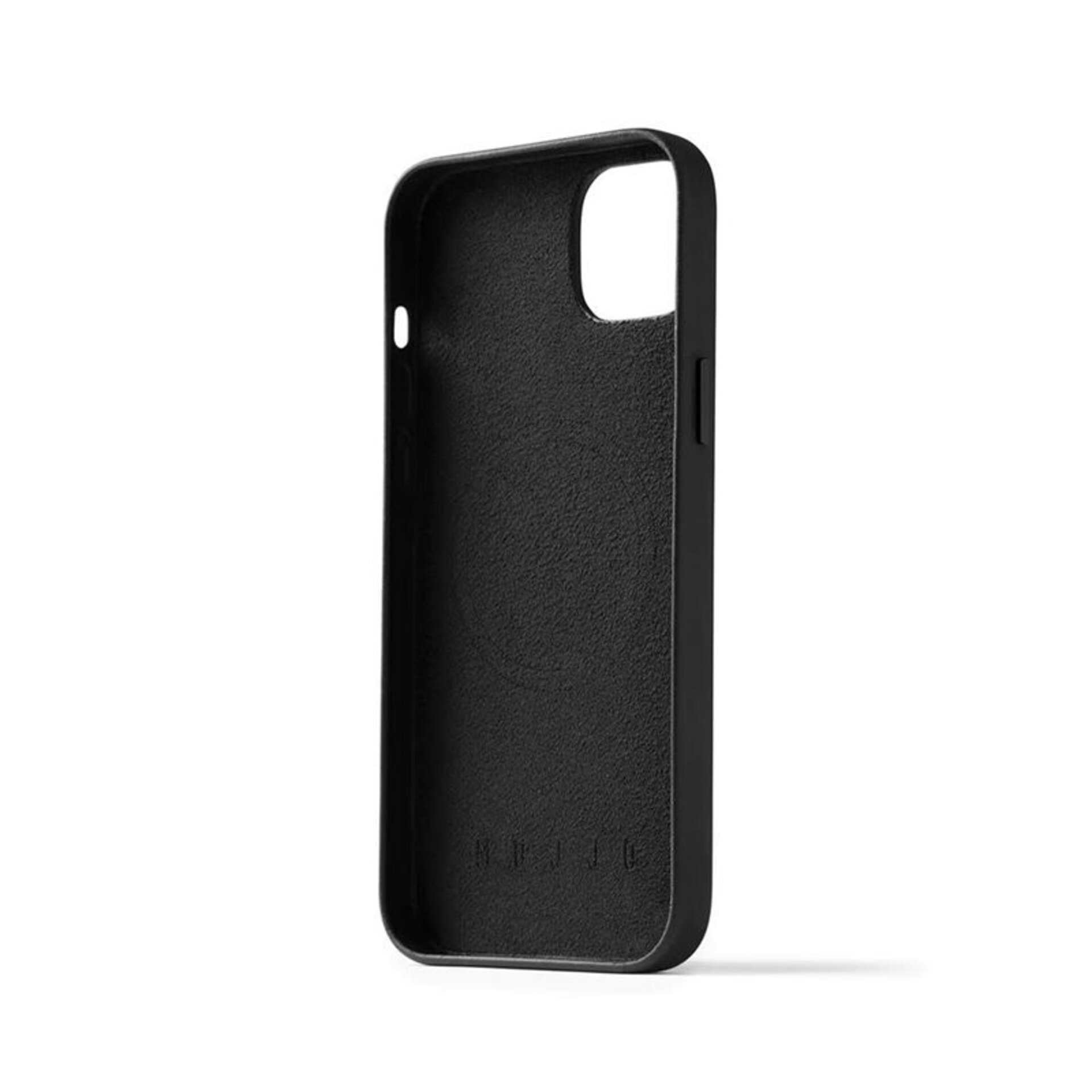 Funda de Piel con Magsafe para  Iphone 13/14/15 Plus Negra  Mujjo - 2