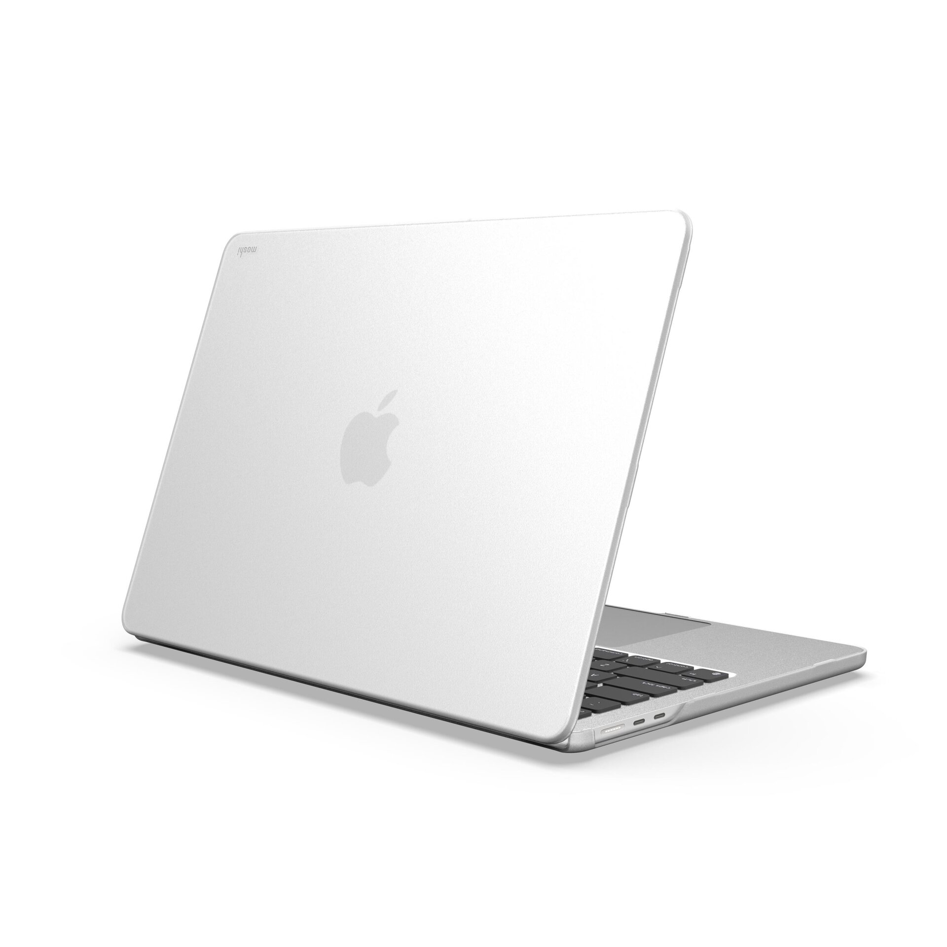 Funda dura transparente/negra iGlaze para  Macbook Air 13 M2  2022/24 Moshi - 5