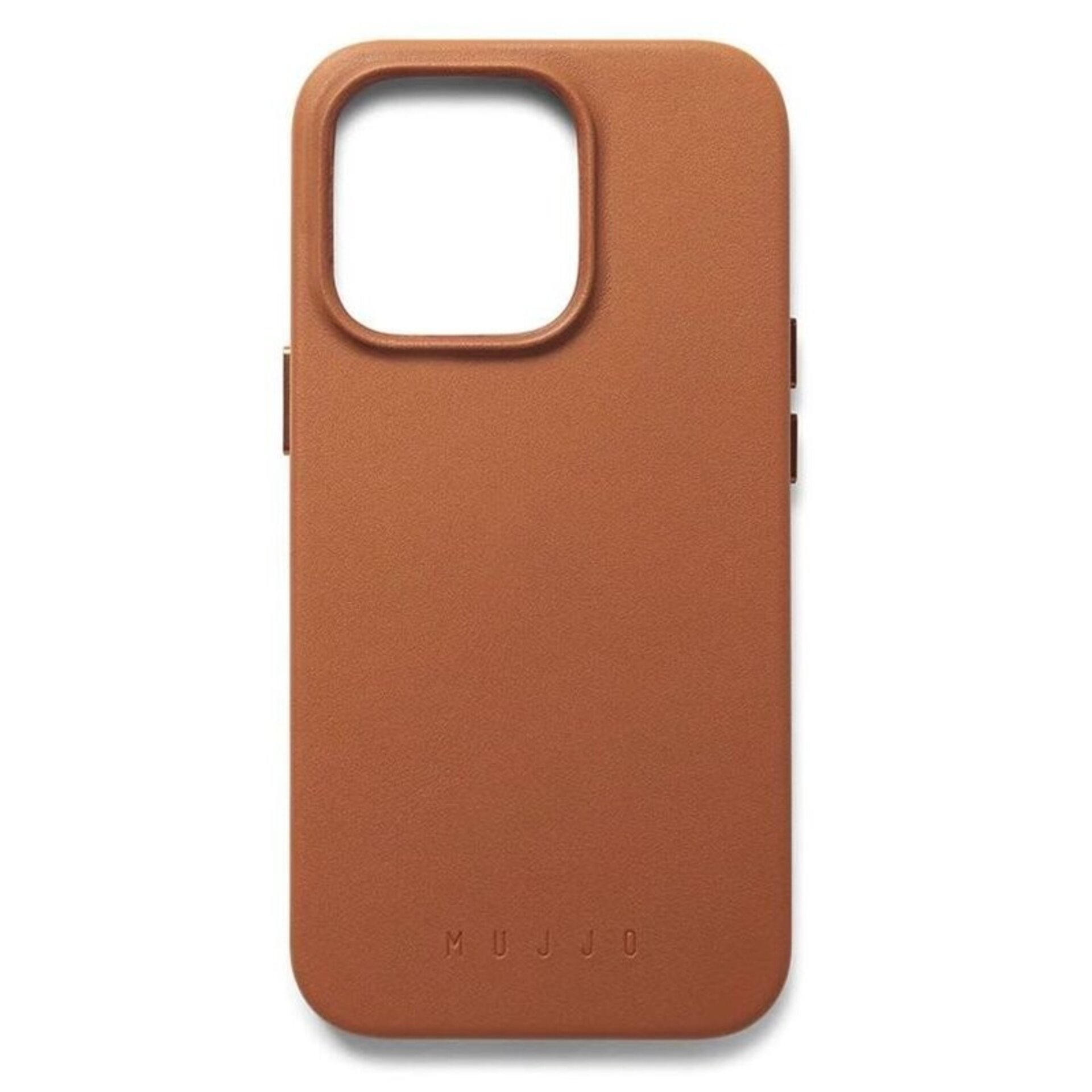 Funda de Piel con Magsafe lisa para Iphone 13/14 Pro Marrón  Mujjo - 4