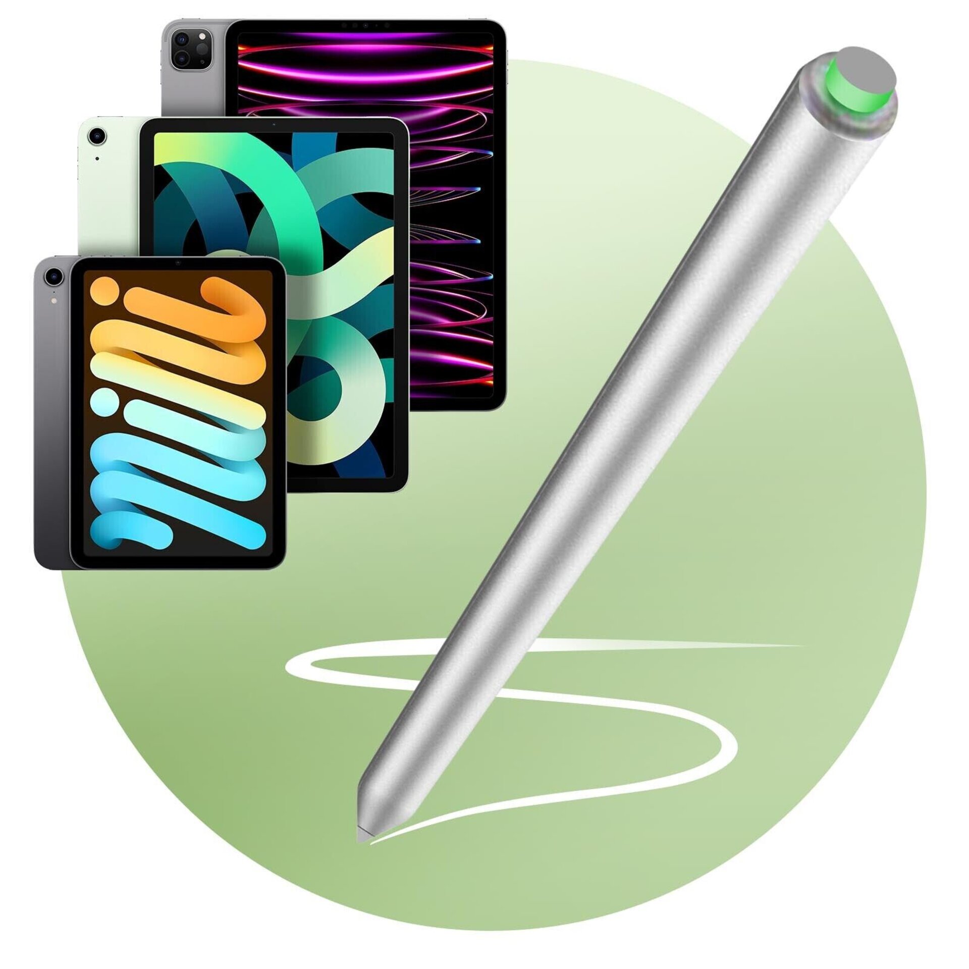 Stylus Neo Pro Plata para iPad Pro 11, pro 12,9 (3/4/5 gen), iPad Air 4/5 - 2
