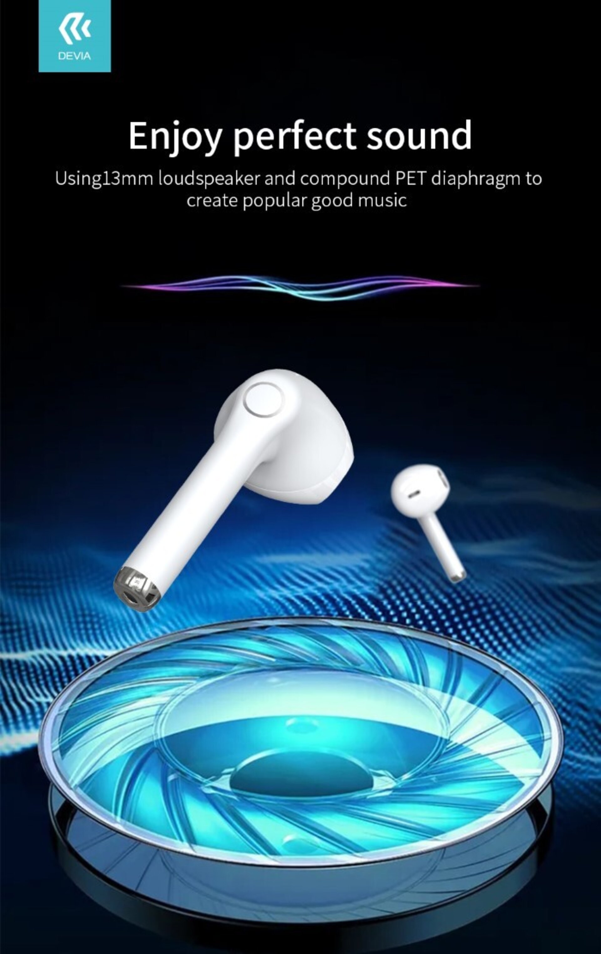 Auriculares bluetooth blancos tipo AirPods , con Touch sensitiv - 6