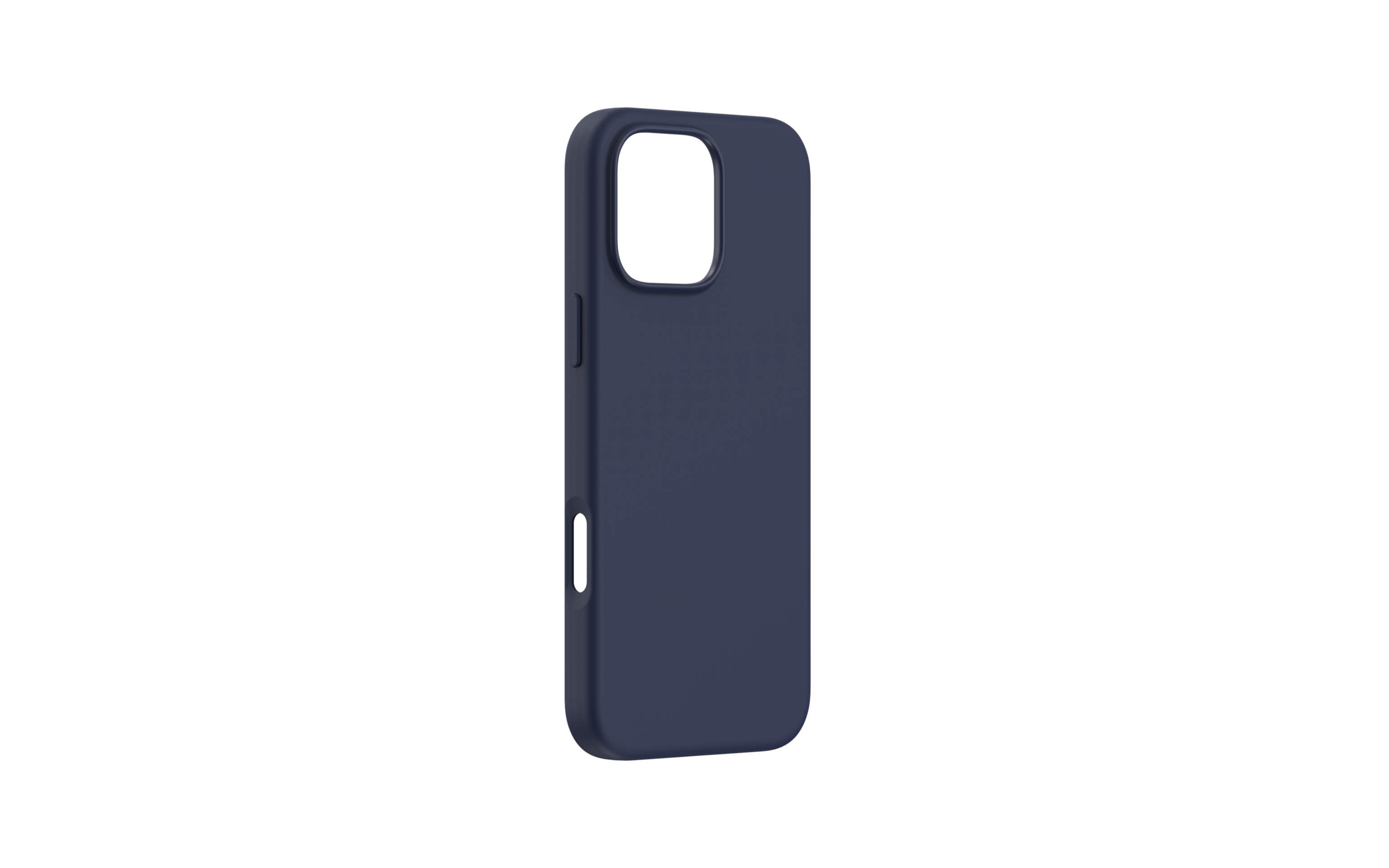 Funda de silicona suave Azul  anticaída 2M con magnet para iPhone 16 - 5