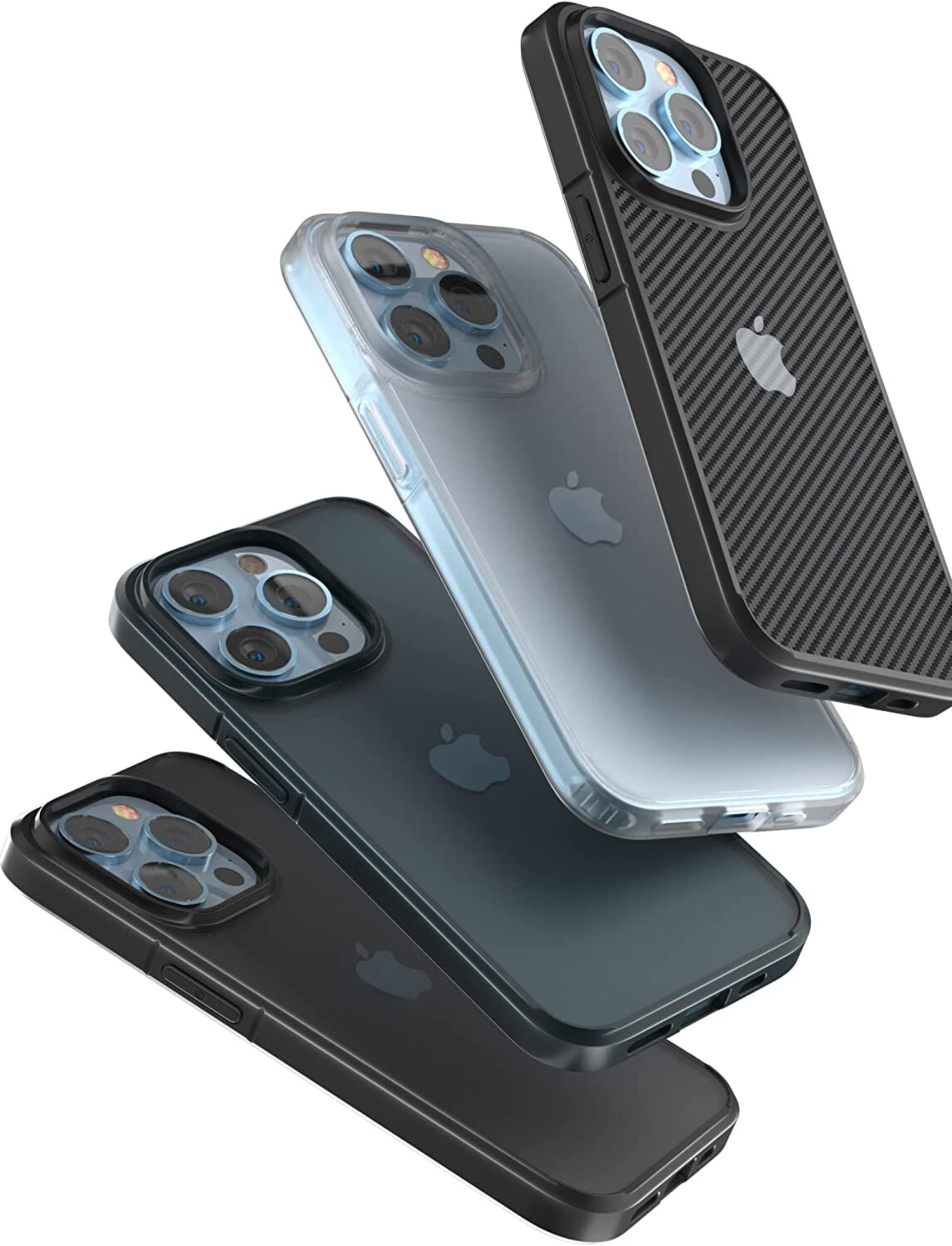 Funda Shockproof 3M carbon mate antihuellas para iPhone 13/14/15 Plus - 2