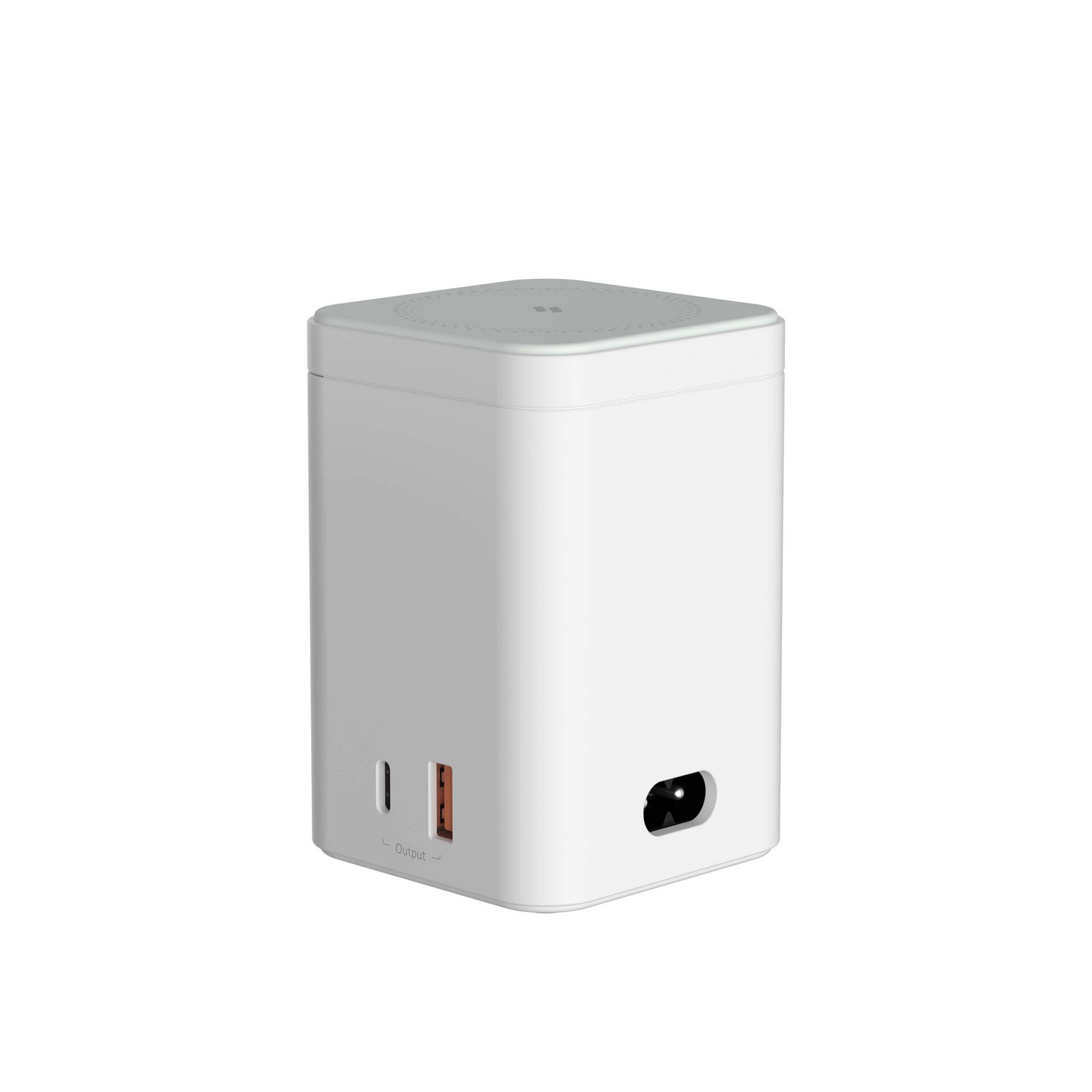Bloque de carga Blanco MAG 4 con soporte 360ºmagnético de carga ,USB-C y USB-A - 2