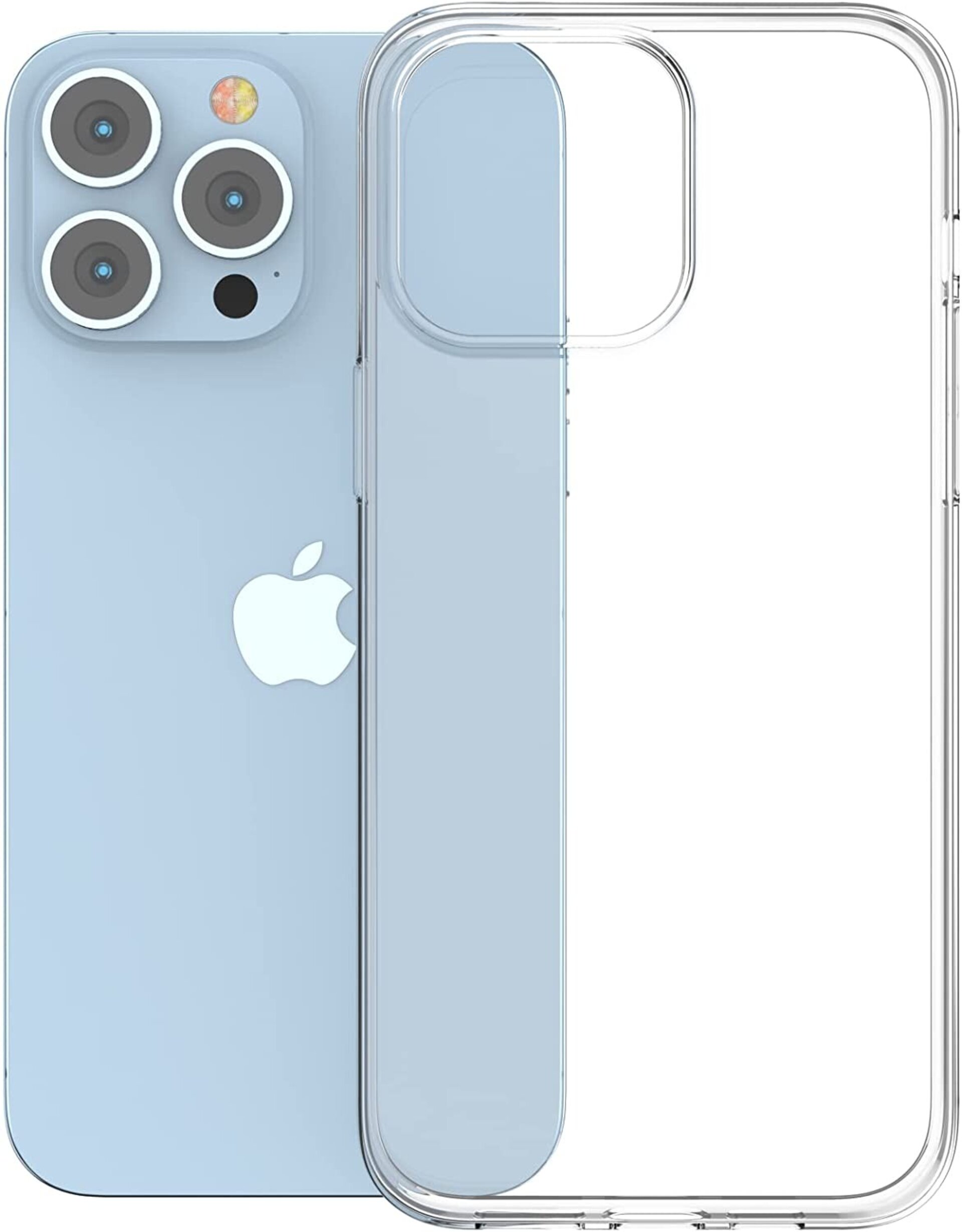 Funda flexible TPU extra fina 0,5mm transparente para iPhone 13/14/15 Plus - 3