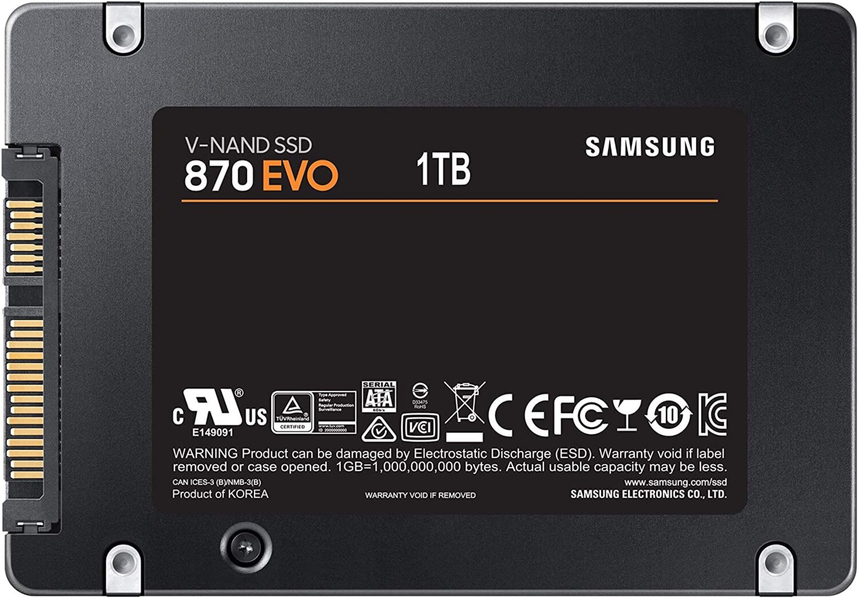 SSD Samsung 870 EVO 1TB  MZ-77E1T0B/EU - 3