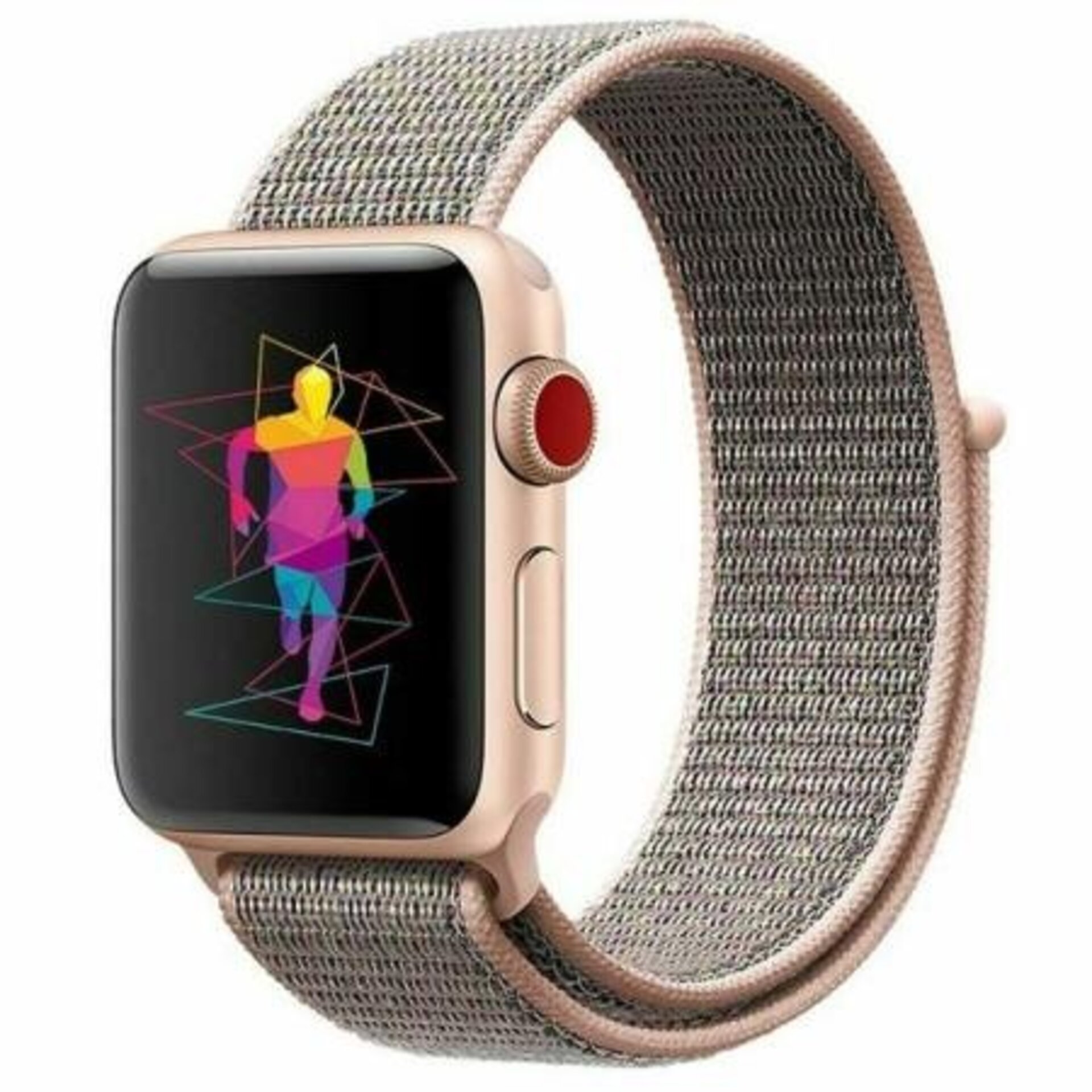 Correa de Velcro Serie Sport3 Rosa Arena para  Apple Watch (42/44/45/49 mm) - 1
