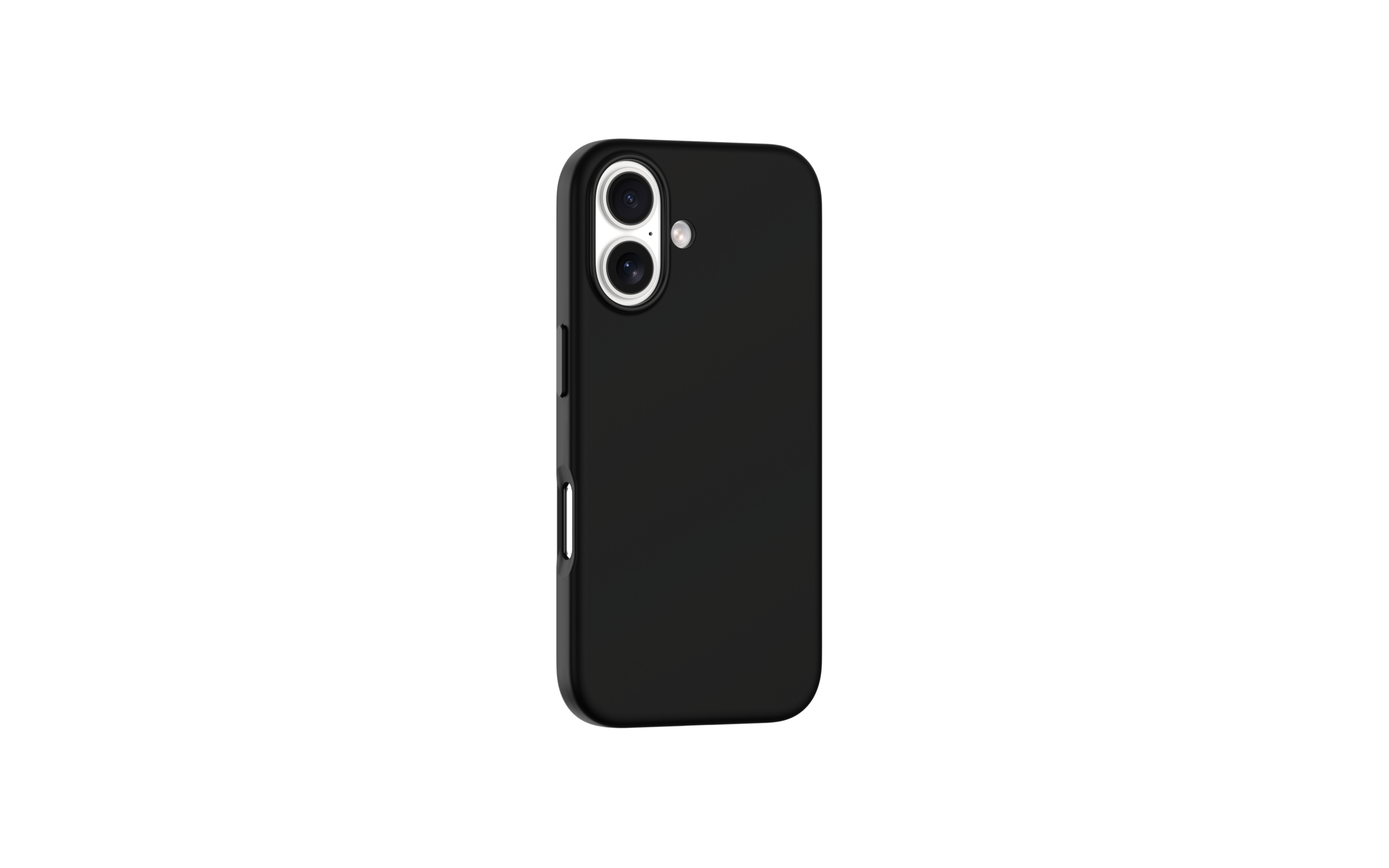 Funda de silicona suave Negra anticaída 2M con magnet para iPhone 16 - 1