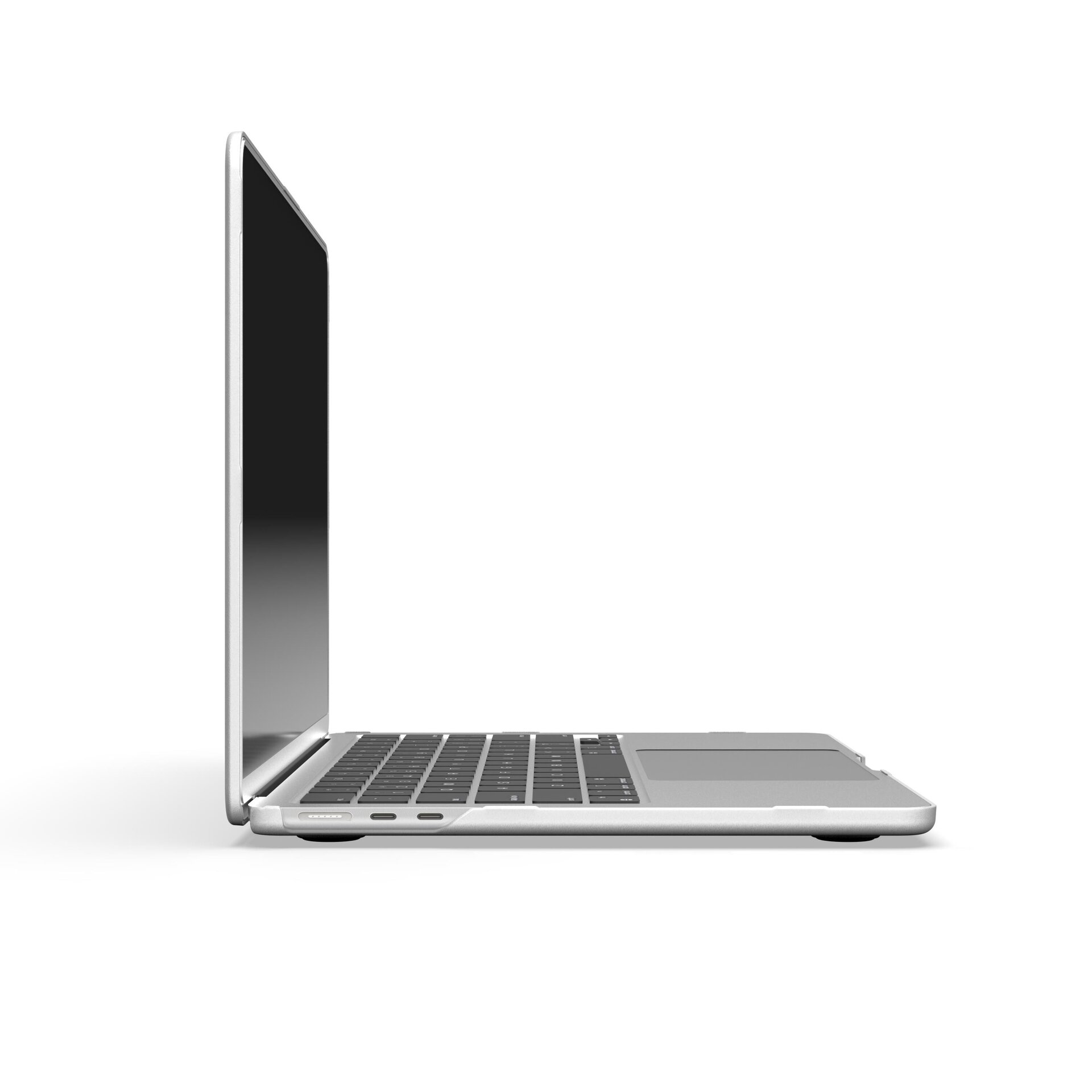 Funda dura transparente/negra iGlaze para  Macbook Air 13 M2  2022/24 Moshi - 3