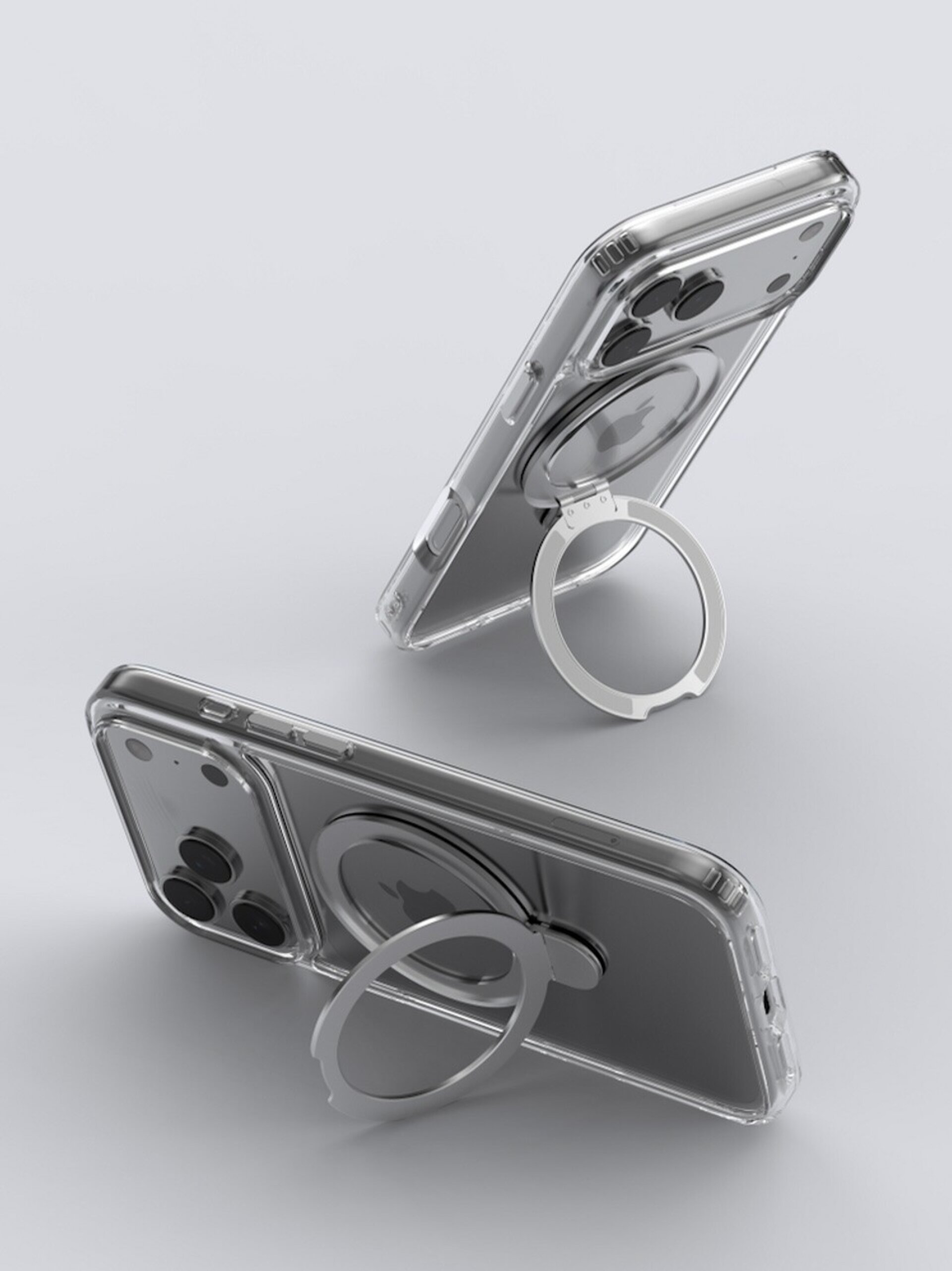 Funda transparente, anticaída 2M,Magnet y soporte anillo para iPhone 17 Pro Max - 3